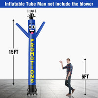 6 10 15 20FT Tall Promotions Waving Inflatable Tube Man(Blower Not Included)