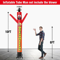 6 10 15 20FT Tall Quesadillas Waving Inflatable Tube Man(Blower Not Included)