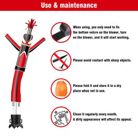 6 10 15 20FT Tall Racing Drivers Waving Inflatable Tube Man(Blower Not Included)