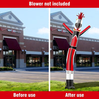 6 10 15 20FT Tall Racing Drivers Waving Inflatable Tube Man(Blower Not Included)