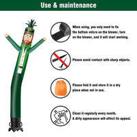 6 10 15 20FT Tall Saint Patrick Waving Inflatable Tube Man(Blower Not Included)