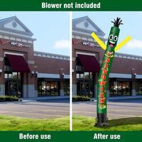 6 10 15 20FT Tall Sandwich Waving Inflatable Tube Man(Blower Not Included)
