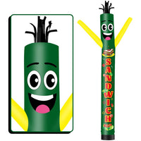 6 10 15 20FT Tall Sandwich Waving Inflatable Tube Man(Blower Not Included)
