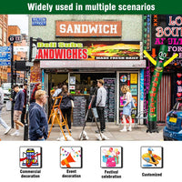 6 10 15 20FT Tall Sandwich Waving Inflatable Tube Man(Blower Not Included)