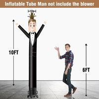 6 10 15 20FT Tall Server Waving Inflatable Tube Man(Blower Not Included)