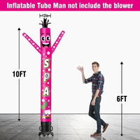 6 10 15 20FT Tall Spa Waving Inflatable Tube Man(Blower Not Included)