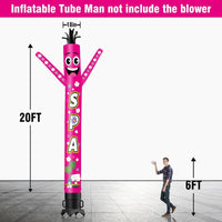 6 10 15 20FT Tall Spa Waving Inflatable Tube Man(Blower Not Included)