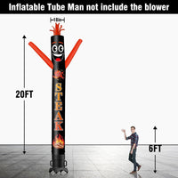 6 10 15 20FT Tall Steak Waving Inflatable Tube Man(Blower Not Included)