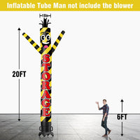 6 10 15 20FT Tall Storage Waving Inflatable Tube Man(Blower Not Included)