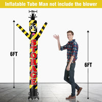 6 10 15 20FT Tall Storage Waving Inflatable Tube Man(Blower Not Included)