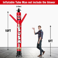 6 10 15 20FT Tall Sushi Waving Inflatable Tube Man(Blower Not Included)