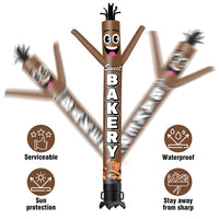 6 10 15 20FT Tall Bakery Waving Inflatable Tube Man(Blower Not Included)