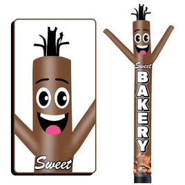6 10 15 20FT Tall Bakery Waving Inflatable Tube Man(Blower Not Included)