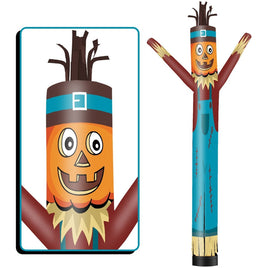 6 10 15 20FT Tall Thanksgiving Day Pumpkin Scarecrow Waving Inflatable Tube Man(Blower Not Included)