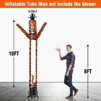 6 10 15 20FT Tall Tiger Waving Inflatable Tube Man(Blower Not Included)