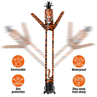 6 10 15 20FT Tall Tiger Waving Inflatable Tube Man(Blower Not Included)