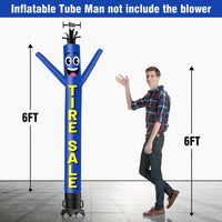 6 10 15 20FT Tall Tire Sale Waving Inflatable Tube Man(Blower Not Included)