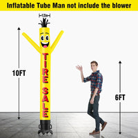 6 10 15 20FT Tall Tire Sale Waving Inflatable Tube Man(Blower Not Included)