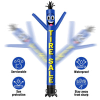 6 10 15 20FT Tall Tire Sale Waving Inflatable Tube Man(Blower Not Included)