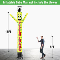 6 10 15 20FT Tall Title Loans Waving Inflatable Tube Man(Blower Not Included)