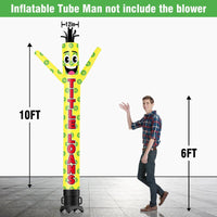 6 10 15 20FT Tall Title Loans Waving Inflatable Tube Man(Blower Not Included)