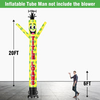 6 10 15 20FT Tall Title Loans Waving Inflatable Tube Man(Blower Not Included)