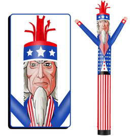 6 10 15 20FT Tall Uncle Sam Waving Inflatable Tube Man(Blower Not Included)