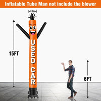 6 10 15 20FT Tall Used Car Waving Inflatable Tube Man(Blower Not Included)