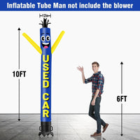 6 10 15 20FT Tall Used Car Waving Inflatable Tube Man(Blower Not Included)