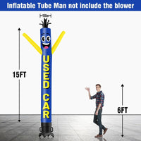 6 10 15 20FT Tall Used Car Waving Inflatable Tube Man(Blower Not Included)
