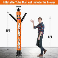 6 10 15 20FT Tall Used Car Waving Inflatable Tube Man(Blower Not Included)