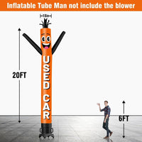 6 10 15 20FT Tall Used Car Waving Inflatable Tube Man(Blower Not Included)