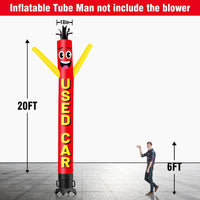 6 10 15 20FT Tall Used Car Waving Inflatable Tube Man(Blower Not Included)