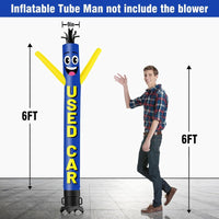 6 10 15 20FT Tall Used Car Waving Inflatable Tube Man(Blower Not Included)