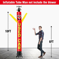 6 10 15 20FT Tall Used Car Waving Inflatable Tube Man(Blower Not Included)