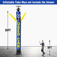 6 10 15 20FT Tall Used Car Waving Inflatable Tube Man(Blower Not Included)