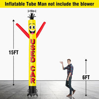 6 10 15 20FT Tall Used Car Waving Inflatable Tube Man(Blower Not Included)