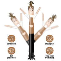 6 10 15 20FT Tall Waiter Waving Inflatable Tube Man(Blower Not Included)