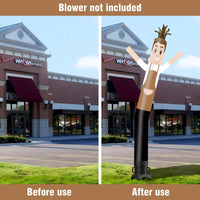 6 10 15 20FT Tall Waiter Waving Inflatable Tube Man(Blower Not Included)