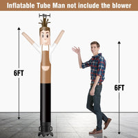 6 10 15 20FT Tall Waiter Waving Inflatable Tube Man(Blower Not Included)