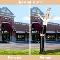 6 10 15 20FT Tall Waitress Waving Inflatable Tube Man(Blower Not Included)