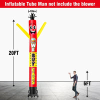 6 10 15 20FT Tall We Buy Cars Waving Inflatable Tube Man(Blower Not Included)