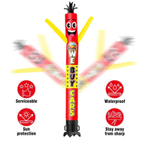 6 10 15 20FT Tall We Buy Cars Waving Inflatable Tube Man(Blower Not Included)