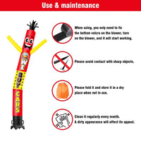 6 10 15 20FT Tall We Buy Cars Waving Inflatable Tube Man(Blower Not Included)