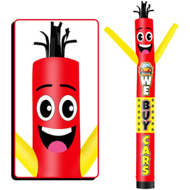 6 10 15 20FT Tall We Buy Cars Waving Inflatable Tube Man(Blower Not Included)