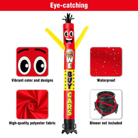6 10 15 20FT Tall We Buy Cars Waving Inflatable Tube Man(Blower Not Included)