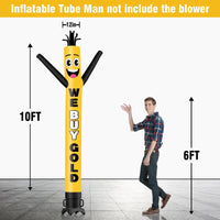 6 10 15 20FT Tall We Buy Gold Waving Inflatable Tube Man(Blower Not Included)
