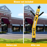 6 10 15 20FT Tall We Buy Gold Waving Inflatable Tube Man(Blower Not Included)