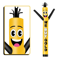 6 10 15 20FT Tall We Buy Gold Waving Inflatable Tube Man(Blower Not Included)