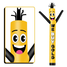 6 10 15 20FT Tall We Buy Gold Waving Inflatable Tube Man(Blower Not Included)